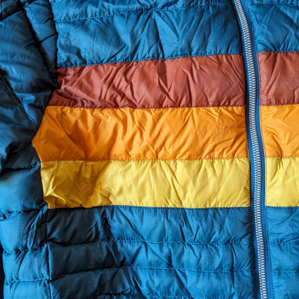 Cotopaxi Fuego Jacket Indigo Stripes W's Medium Like New - Picture 2 of 6